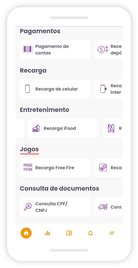 Como vender recarga de jogos online? (APP) – Central de ajuda Rede Celcoin  - Pagamento de Contas, recargas de celular e mais!