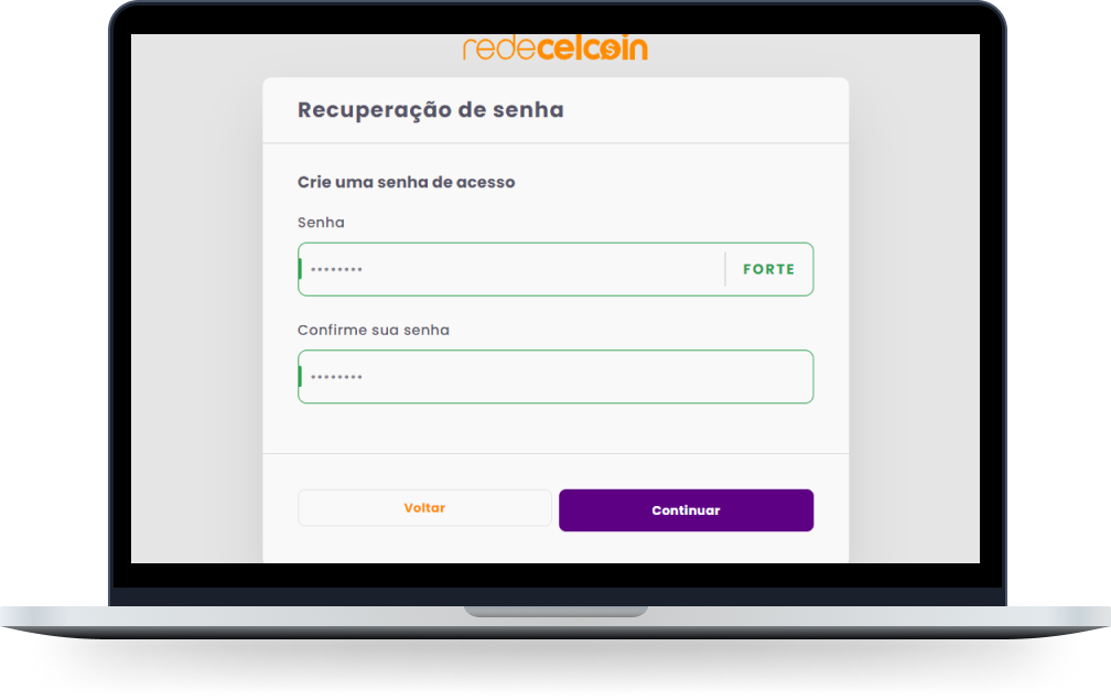 Esqueci minha senha. Como recuperar? (SITE) – Central de ajuda Rede Celcoin  - Pagamento de Contas, recargas de celular e mais!